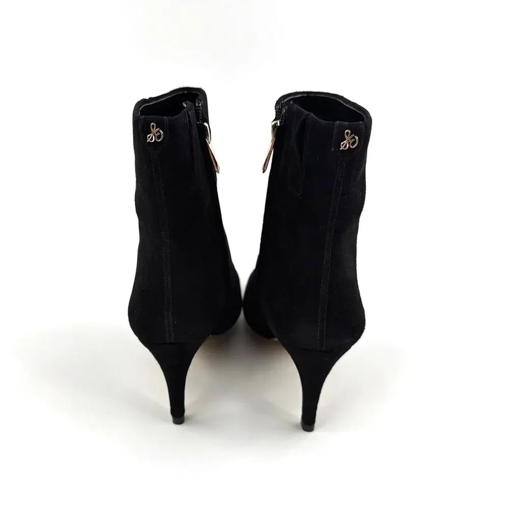 Sam Edelman Women's Black Suede Signature Collection Ukie Bootie Size 8M